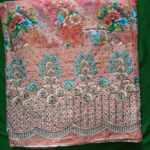 Digital Printed with embroidery Marshal Three Piece